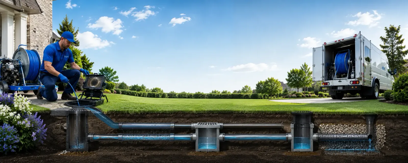 Outdoor drain cleaning information for Newberry, IN